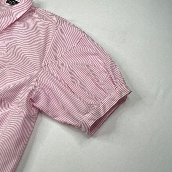 Eloquii Pink Striped Blouse  - Picture 7 of 8